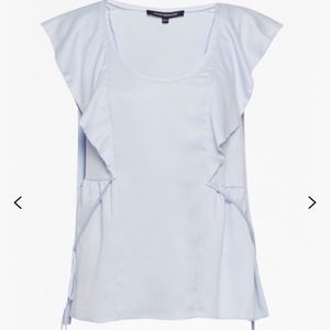 French connection Nia Drape Flute Top